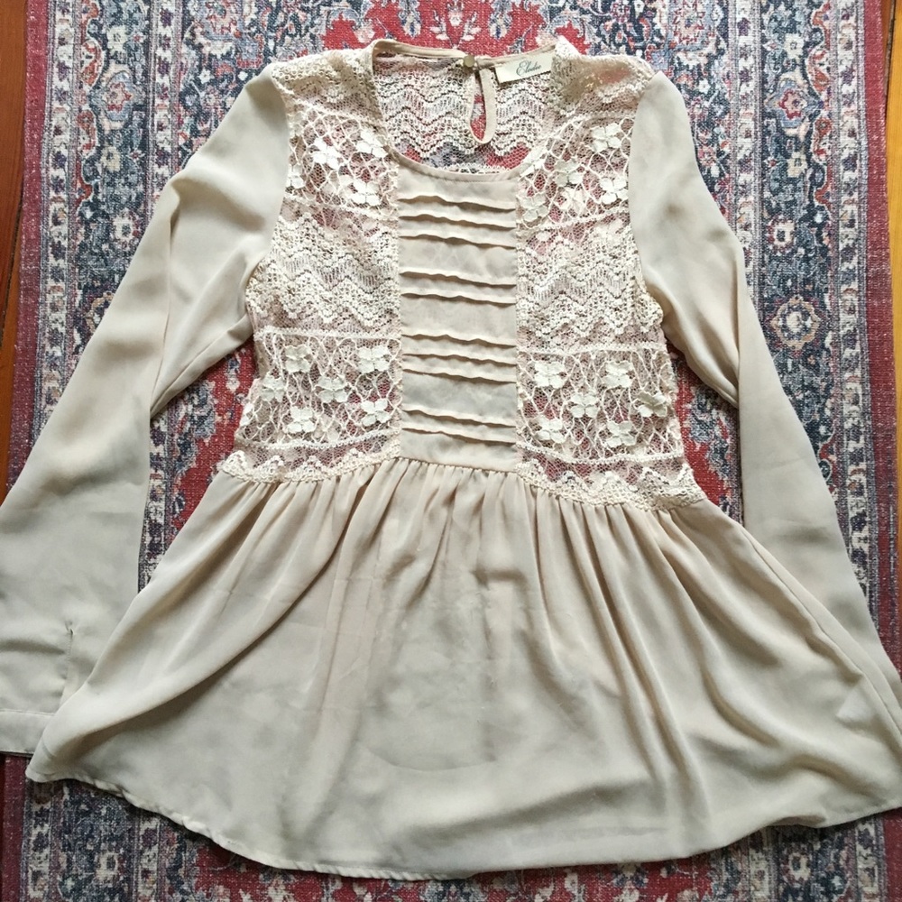 Lace blouse top